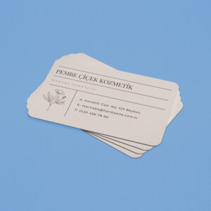 Oval Kenarlı Kartvizit